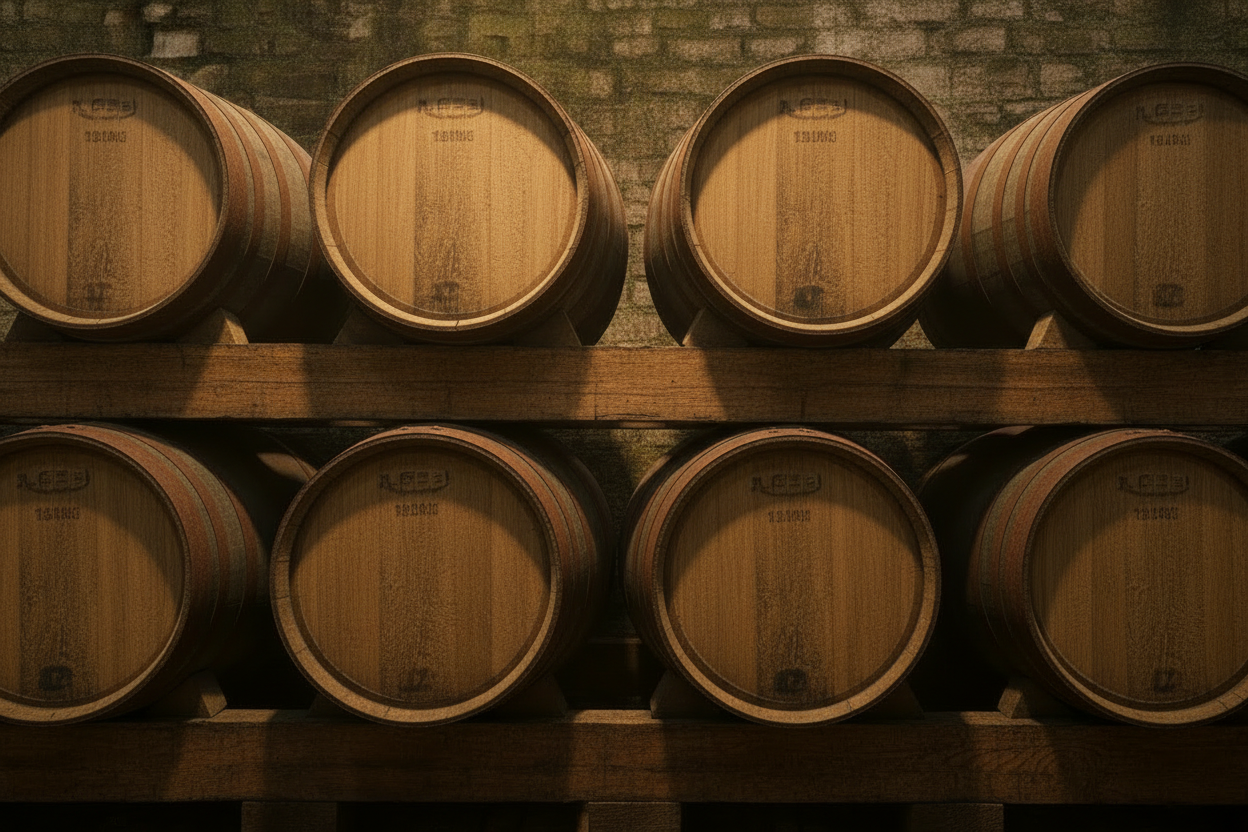 Barrel ends face-on